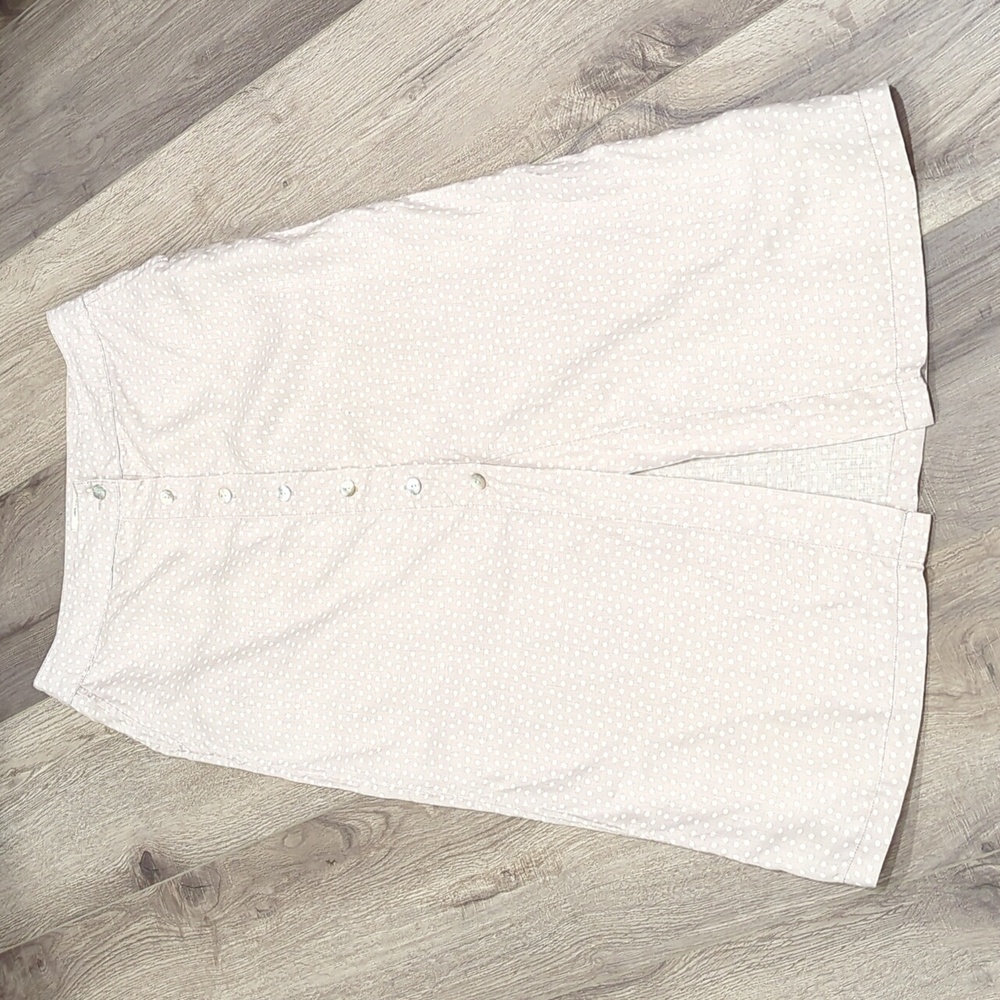 LikeNew! Rachel Zoe Linen Polca Dot Skirt